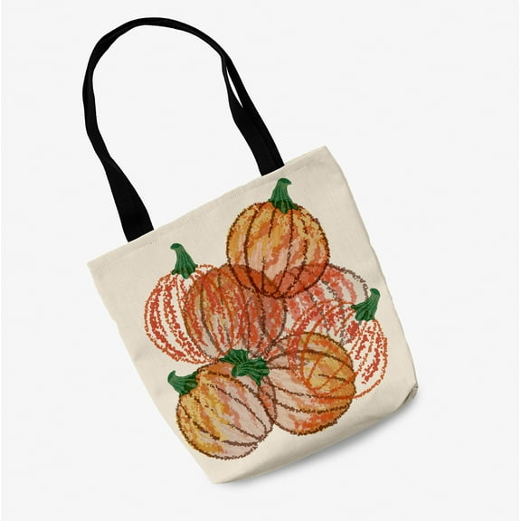 Trick or Treat Pumpkin Pile Halloween Tote Bag