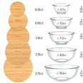 thumbnail image 2 of Juego apilable de 5 bowls de vidrio con tapas dokaworld, 2 of 9