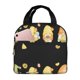 thumbnail image 1 of Easygdp Bee Happy Sunflower Gnomes Bolsa Térmica Premium - Tela Oxford Impermeable, Gran Capacidad, Bolsillo Frontal, Unisex para Trabajo, Escuela, Actividades al Aire Libre y Picnics, 1 of 8