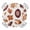 Orange Brown, variant on Blue Burnt Orange Boho Round Tablecloth for 45-54 Inch Tables,Fitted Table Cover with Elastic Edge,Antique Southwestern Ethnic Waterproof Outdoor Table Cloth Protector for Patio Garden Dinner Picnic