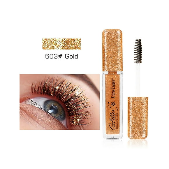 Xihbxyly Máscara de Pestañas Brillante, Extensor de Volumen Brillante, Fórmula Densa y Rizadora, Larga Duración Resistente Al Sudor, Mejora El Maquillaje de Ojos Diario, Transforma Tus Pestañas de Fo