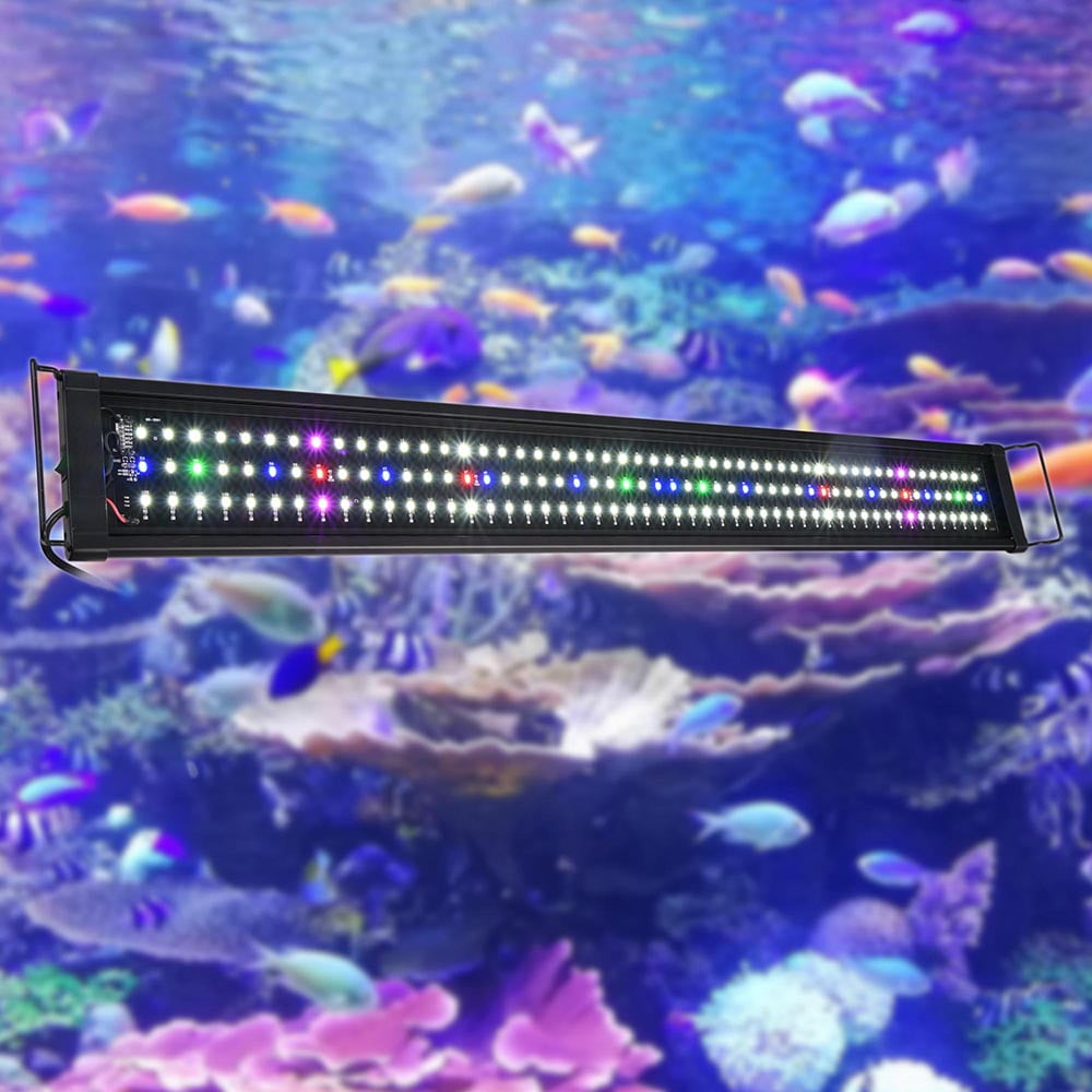 AquaBasik MultiColor 156 LED Aquarium Light Full Spectrum Lamp