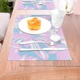 thumbnail image 5 of YFYANG Washable Heat-Resistant Placemats, 70% PVC/30% Polyester, Floral Art Pattern Kitchen Table Mat, 12" x 18" 1 Pcs, 5 of 6