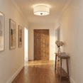 thumbnail image 3 of Blanche 3-Light Brushed Nickel Flush Mount Light, 3 of 4