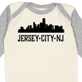 thumbnail image 4 of Inktastic Jersey City New Jersey City Skyline Boys or Girls Long Sleeve Baby Bodysuit, 4 of 5