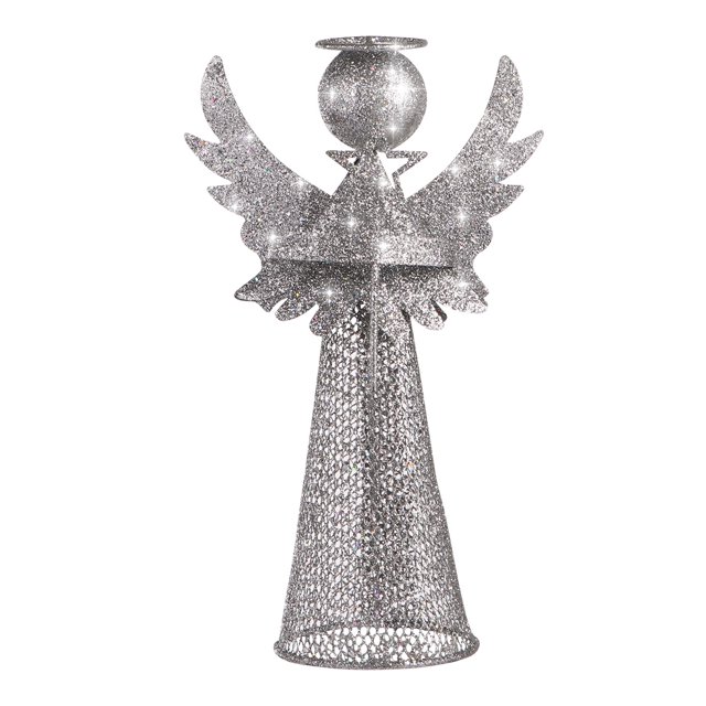 Amosfun Christmas Tree Topper Angel Treetop Decoration Angel Figure For Festive Home Ornament