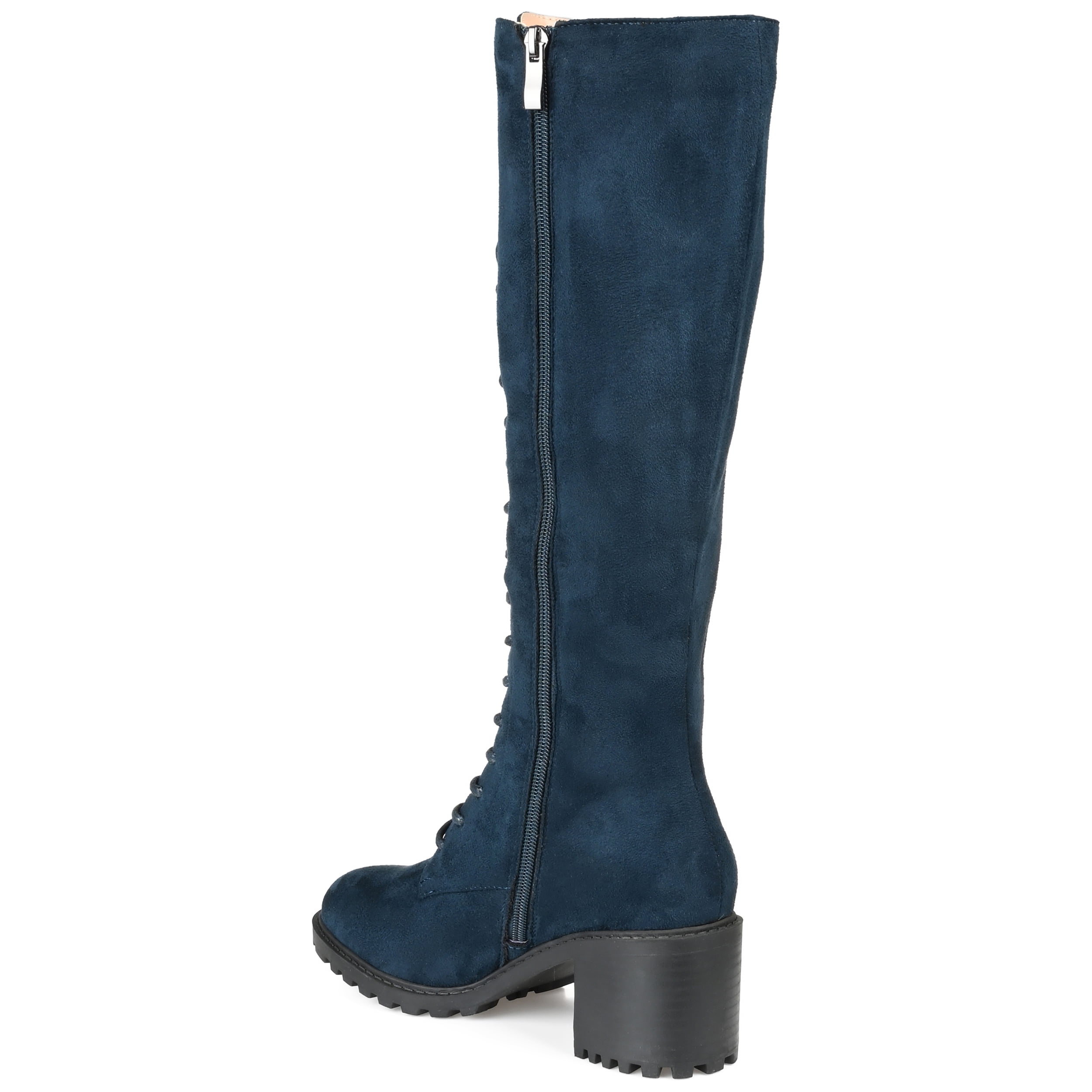 Journee Womens Jenicca Stacked Heel Knee High Boots