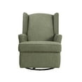 thumbnail image 2 of Second Story Home Hemingway Upholstered Wingback Swivel Gliding Recliner - Sage Boucle, 2 of 5