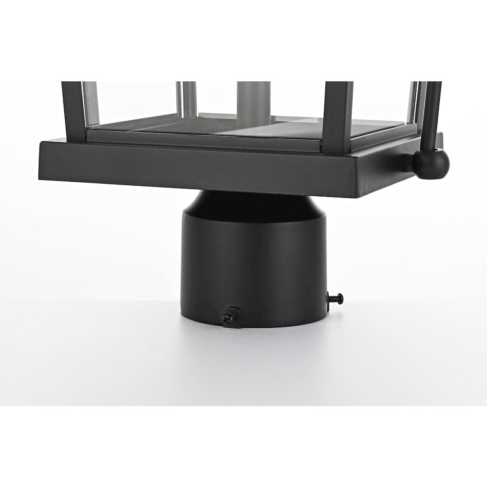 Elegant Lighting Luz 23 inch Outdoor Post light in Black
