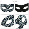 thumbnail image 3 of Unique Bargains 1 Pc Leopard Party Mask Blue Black Fabric EVA, 3 of 5
