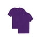 thumbnail image 1 of Fruit Of The Loom Camisetas De Algodón Eversoft Para Hombre (S-4Xl) Crew-2 Pack-Púrpura Pequeño, 1 of 1