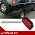 thumbnail image 2 of DAMAIJOY 2X Smoked Lens Rear Bumper Red Strip Side Marker Lights Black ABS Housing - A01 - A01 for Honda for CR-V LX 1997-2001 & EX 1998-2001 & SE 2000-2001 RB-167BR 33951-S10-A01, 2 of 7