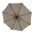 thumbnail image 6 of 10ft Solar LED Offset Hanging Market Patio Umbrella  ( khaki ), 6 of 7