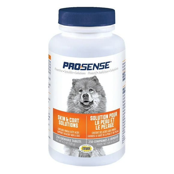 Pro Sense Solutions pour la peau et le pelage, <br>250 comprimés