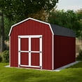 thumbnail image 3 of Little Cottage Co. 10x16 Value Gambrel Barn with 6 ft. Sidewalls with Floor, Outdoor Wood Storage Shed Do-It-Yourself Precut Kit, 3 of 14