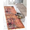 thumbnail image 2 of Unique Loom Estrella Dark Colors Area Rug 2' 2 x 6' 7 Runner Orange/Beige, 2 of 2