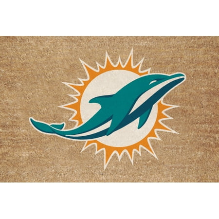 - Miami Dolphins Color Exterior Doormat