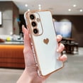 thumbnail image 6 of Kryonix for Samsung Galaxy A34 5G Case for Women Girl Cute Love-Heart Luxury Bling Soft Cover Full Camera Protection Silicone Shockproof Phone Case,Purple/Blue/Pink/Gold, 6 of 9