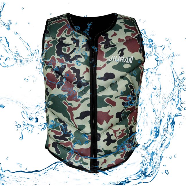 Chaleco Traje de baño con flotabilidad Chaleco Flotador Traje de baño Dispositivo de flotación para natación Verde XL