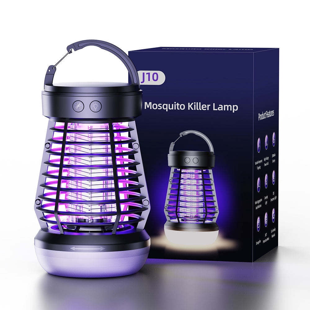 Outdoor and indoor garden courtyard bedroom travel portable USB-powered electric mosquito killer lamp