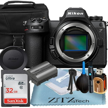 Nikon Z6 III Mirrorless Camera (Body Only) with 32GB SanDisk Memory Card   Cleaning Kit   ZeeTech Accessory Bundle