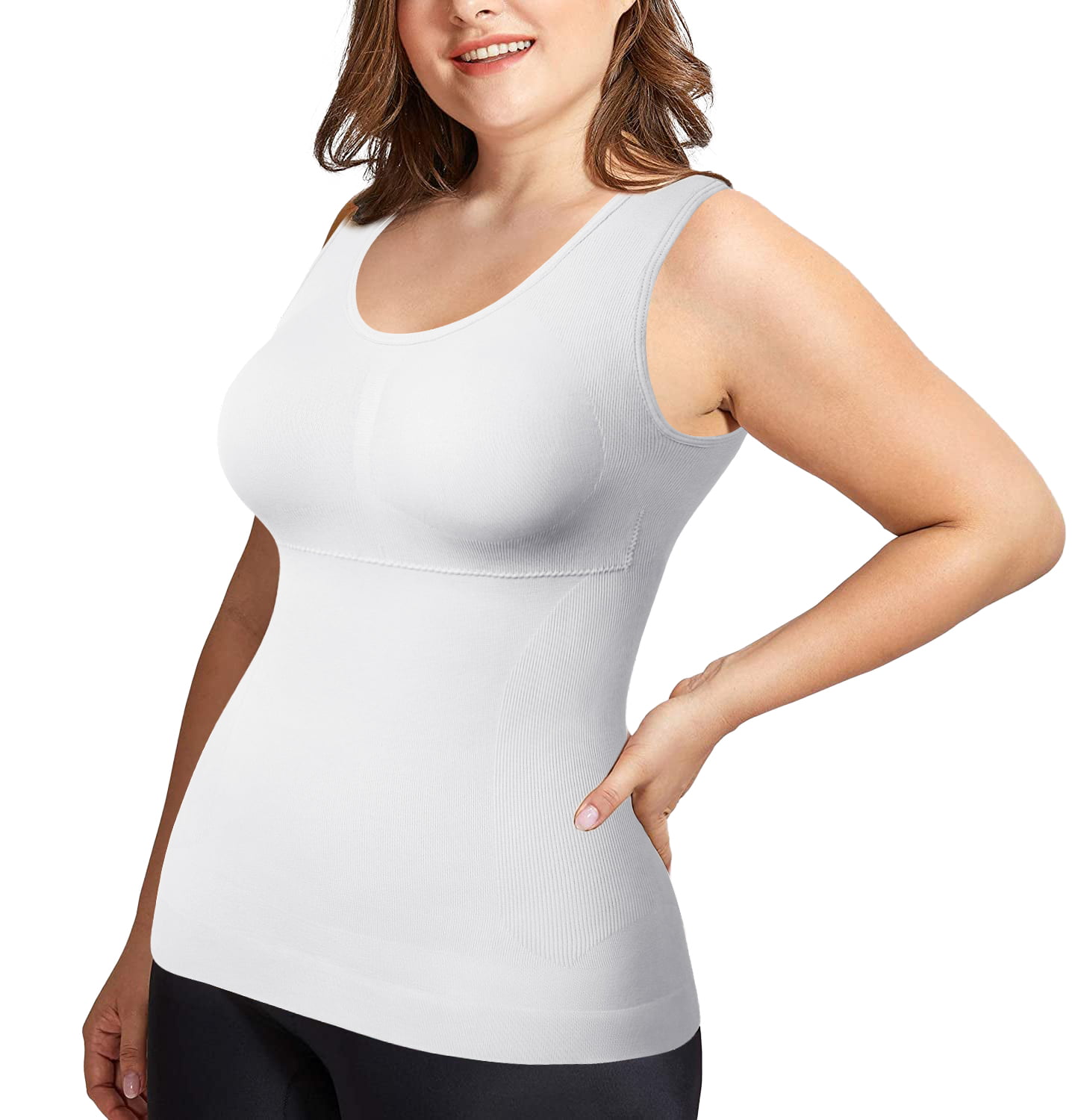 ATTLADY Women's Shapewear Cami Tummy Control Shaping Tank Tops Compression Camisole  Plus Size : : Clothing, Shoes & Accessories
