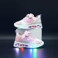 thumbnail image 2 of BOBOGOJP Light Up Shoes for Girls Kids Toddler Sneakers Light Up Flashing Shoes Girls Boys Easy Fasten High Top Walking Canvas Sneaker Purple,Size 8, 2 of 6