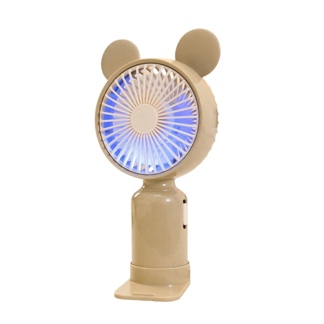 Portable Fan Rechargeable Mini Usb Handheld Fan with Base 3 Wind Speed Settings Compact for Outdoor Travel and Student Use