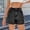 *Black, variant on Binmer Women's High Waisted Denim Shorts,Sparkly Button Fly Jean Shorts with Pockets Black,Women's Plus XXL