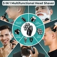 thumbnail image 3 of KENSEN 7D Head Shaver 5 in 1 Bald Head Shavers for Men Electric Razor, Waterproof Wet/Dry Mens Grooming Kit with Beard Clippers Nose Trimmer, 3 of 9