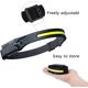 thumbnail image 5 of Linterna frontal LED recargable, paquete de 2, luz de diadema de haz ancho de 230 °, lámparas de cabeza con sensor de movimiento para adultos, linterna frontal Pro, linterna de luz frontal p, 5 of 5