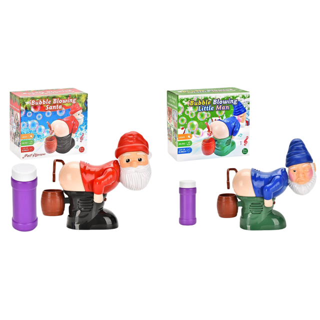 Máquina Burbujas Papá Noel Soplador para Fiesta Festival () Rojo