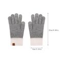 thumbnail image 3 of Ticikt Women’s Knit Gloves, Fleece‑Lined Color Block Touch‑Screen Warm Gloves for Outdoor Cold Weather,Coffee, 3 of 4