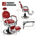 thumbnail image 4 of Costway Chair Salon Chair Hydraulic Recline Beauty Spa Styling Equipment Red, 4 of 10