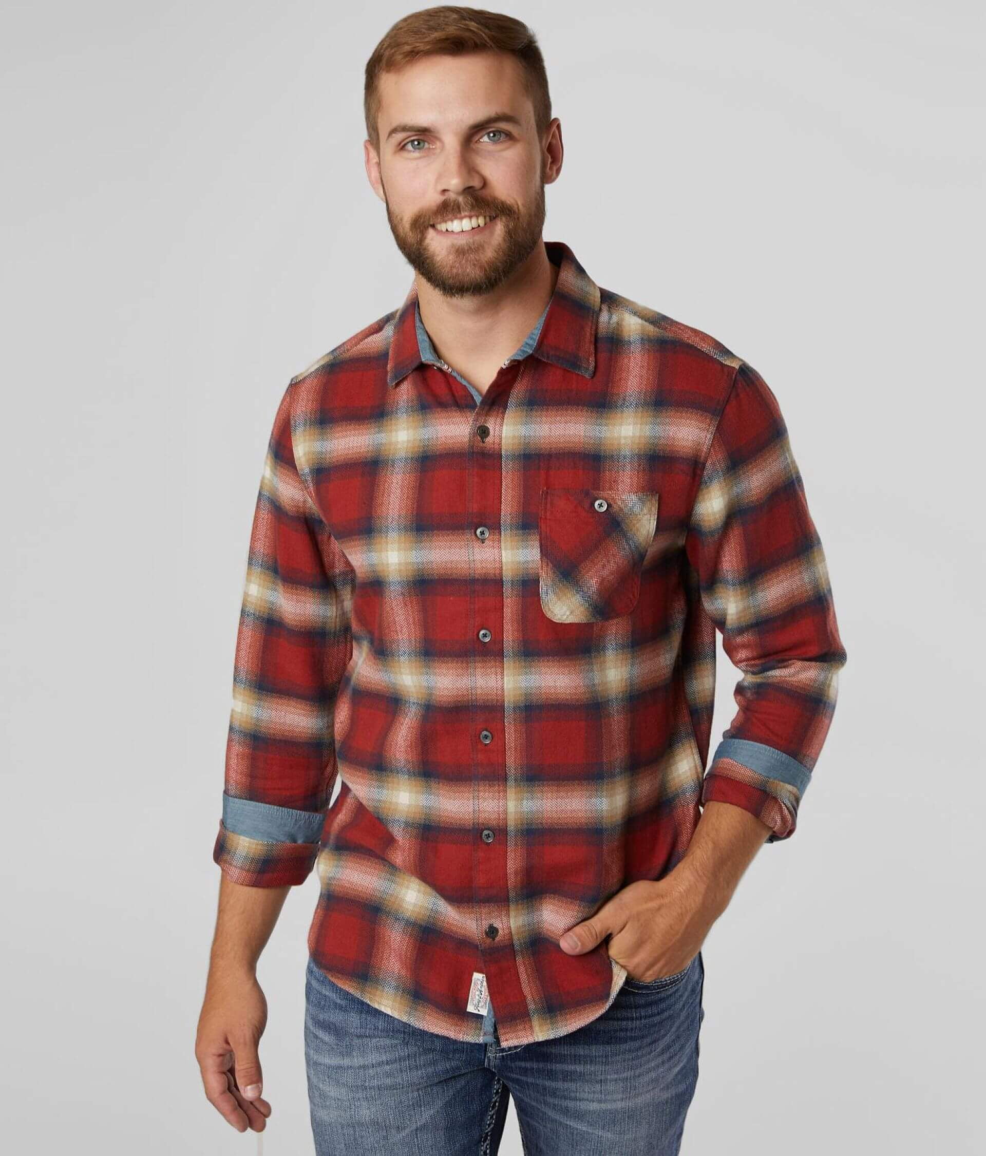 Rust flannel shirt Clearance