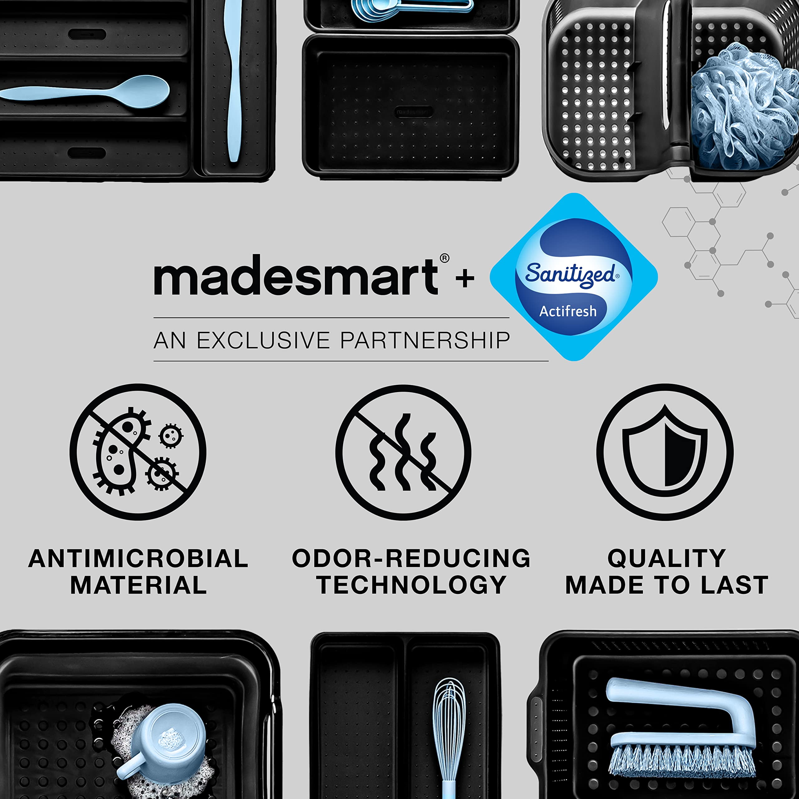 Madesmart Interlocking Drawer Organizer Storage Bins, 1 ct - City Market