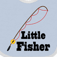 thumbnail image 4 of Inktastic Little Fisher Fishing Boys or Girls Baby Bib, 4 of 4