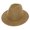 Beige, variant on Top Headwear Fashion Wide Brim Felt Fedora Panama Hat - Tan