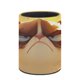 thumbnail image 3 of Gato Gruñón-theme Cylinder Pen Holder Pencil Organizer with Flannel Lining PVC Leather Material Cardboard Base for study work 10*8CM, 3 of 6