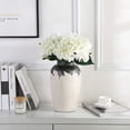 thumbnail image 3 of White Hydrangea Artificial Flowers Realistic 5Pcs Single Long Stem Faux Silk Hydrangea Bouquets for Party Wedding Centerpieces Home Office Decor, 3 of 5