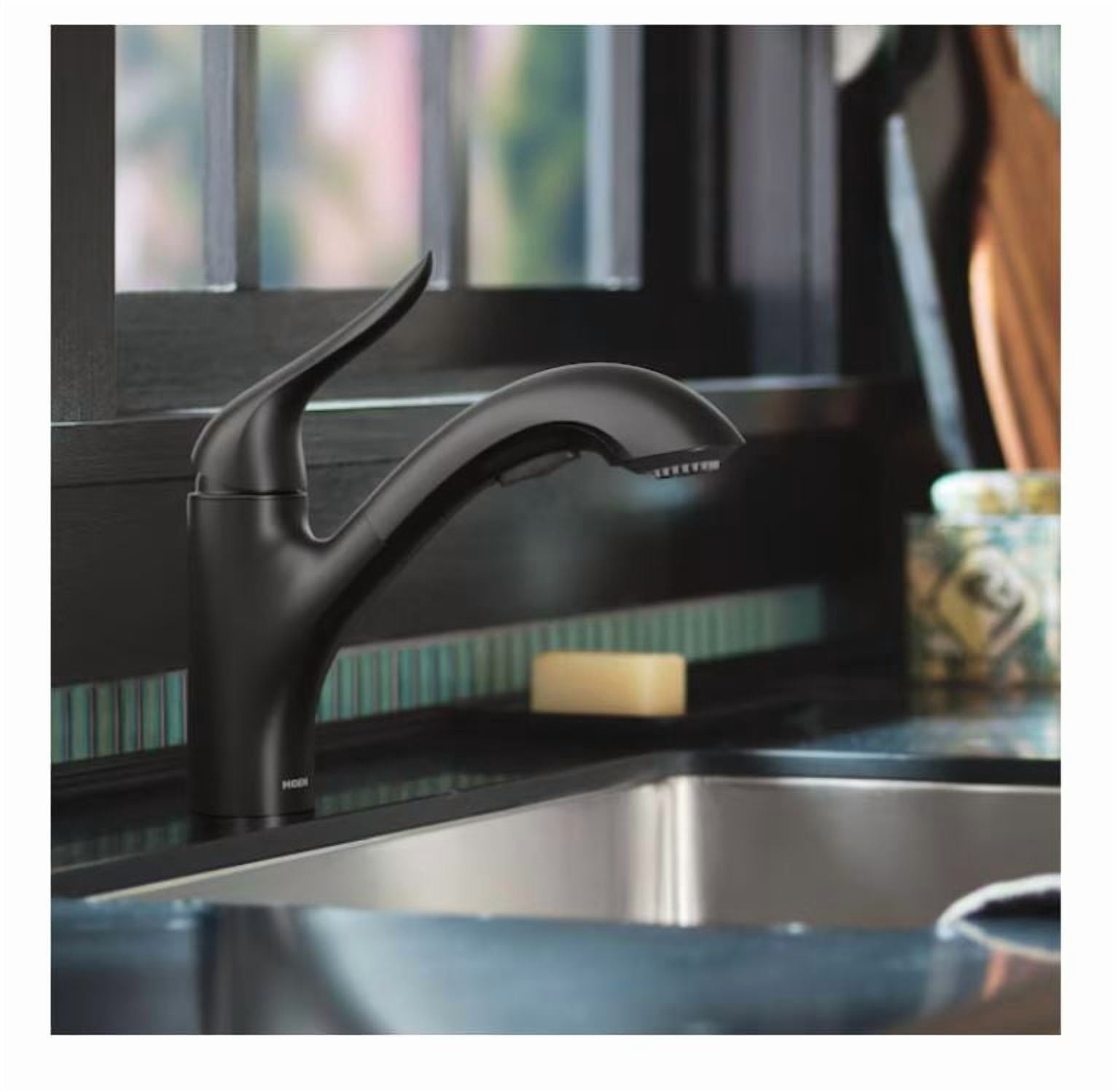 Delta Geist Brushed Nickel Centerset Bathroom Sink Faucet, 4 in