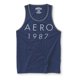 thumbnail image 1 of Aeropostale Mens AERO 1987 Tank Top, Azul, Mediano Aeropostale Camiseta sin mangas, 1 of 2