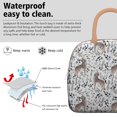 thumbnail image 3 of Reusable Wolf Lnsulated Lunch Bag for Women & Men-Leakproof Water-Resistant Cooler Tote,Large Capacity(10.6x8.7x6.3in)for Work,Office,Travel,Picnic,Beach., 3 of 7