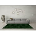 thumbnail image 3 of Ahgly Company Indoor Rectangle Abstract Green Modern Area Rugs, 5' x 8', 3 of 4