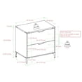 thumbnail image 5 of Bowery Hill Modern Farmhouse Angle Iron 2-Drawer Filing Cabinet in Gray Wash, 5 of 6