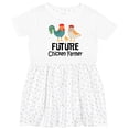 thumbnail image 3 of Inktastic Future Chicken Farmer Childs Girls Toddler Dress, 3 of 5