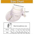 thumbnail image 5 of Hats for Women UPF 50+ UV Sun Protective Convertible Beach Visor Hat-Beige, 5 of 5