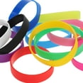 thumbnail image 6 of Unique Bargains 24 Pcs Solid Silicone Bracelets for Sports Pink, 6 of 6