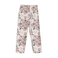 thumbnail image 5 of Xecao Rose Flowers Men's Straight Lounge Pajama Pants: The Ultimate in Comfortable Sleepwear, 5 of 9