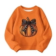 thumbnail image 4 of XUNKUSGA Halloween Sweatshirts for Girls Boys Casual Crewneck Long Sleeve Cute Printed Pullover Tops Soft Fleece Oversized Sweatshirts for Girls 1-13 Years 8-9 Years, 4 of 4